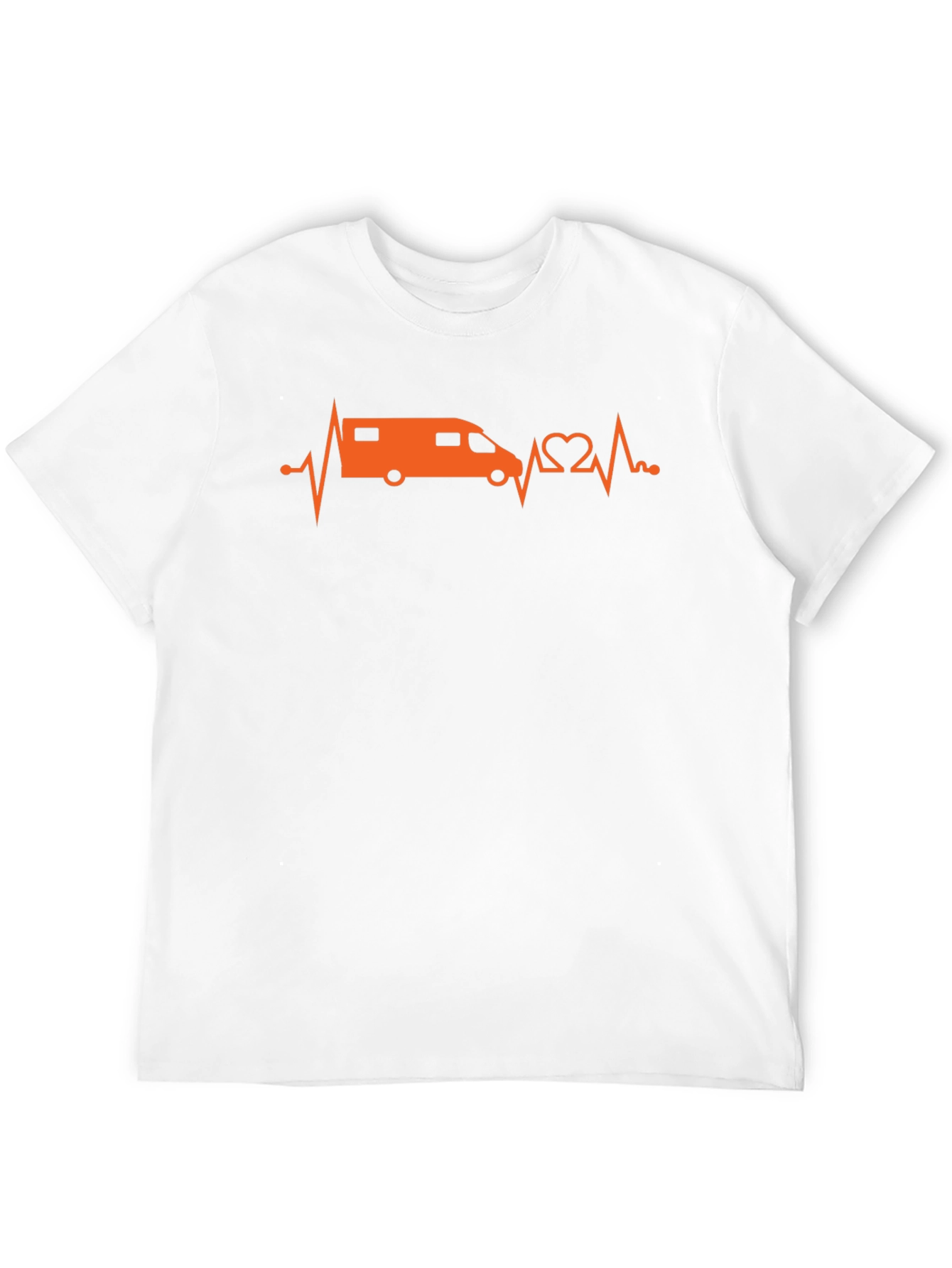 Camper Van Heartbeat T-Shirt - Adventure Ready
