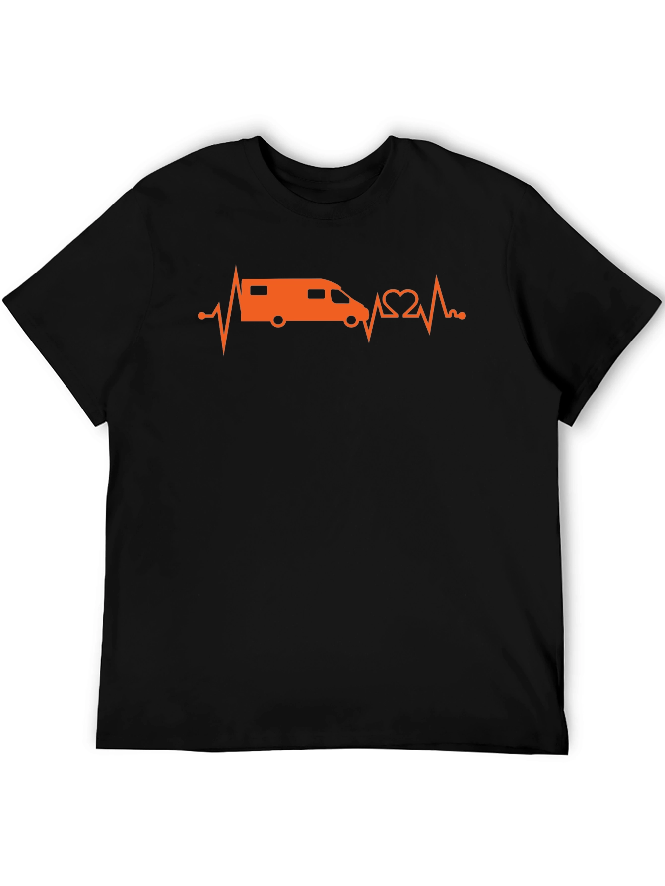 Camper Van Heartbeat T-Shirt - Adventure Ready