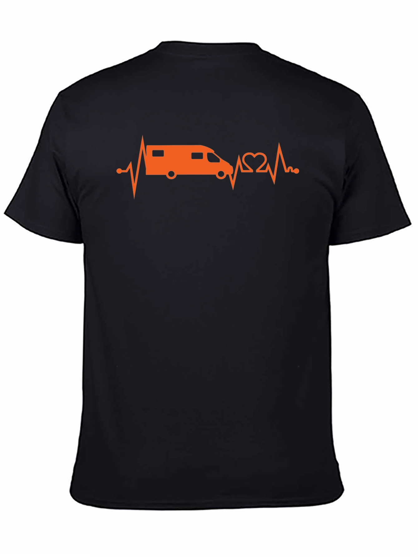 Camper Van Heartbeat T-Shirt - Adventure Ready