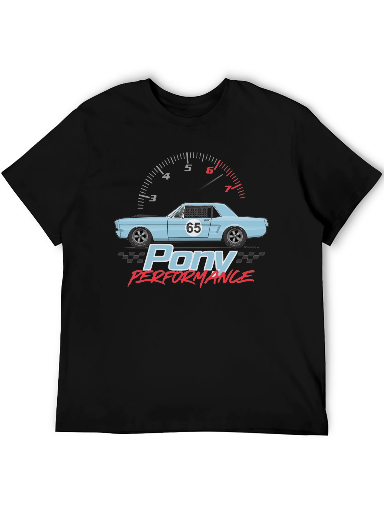 Pony Performance Car Graphic T-Shirt
