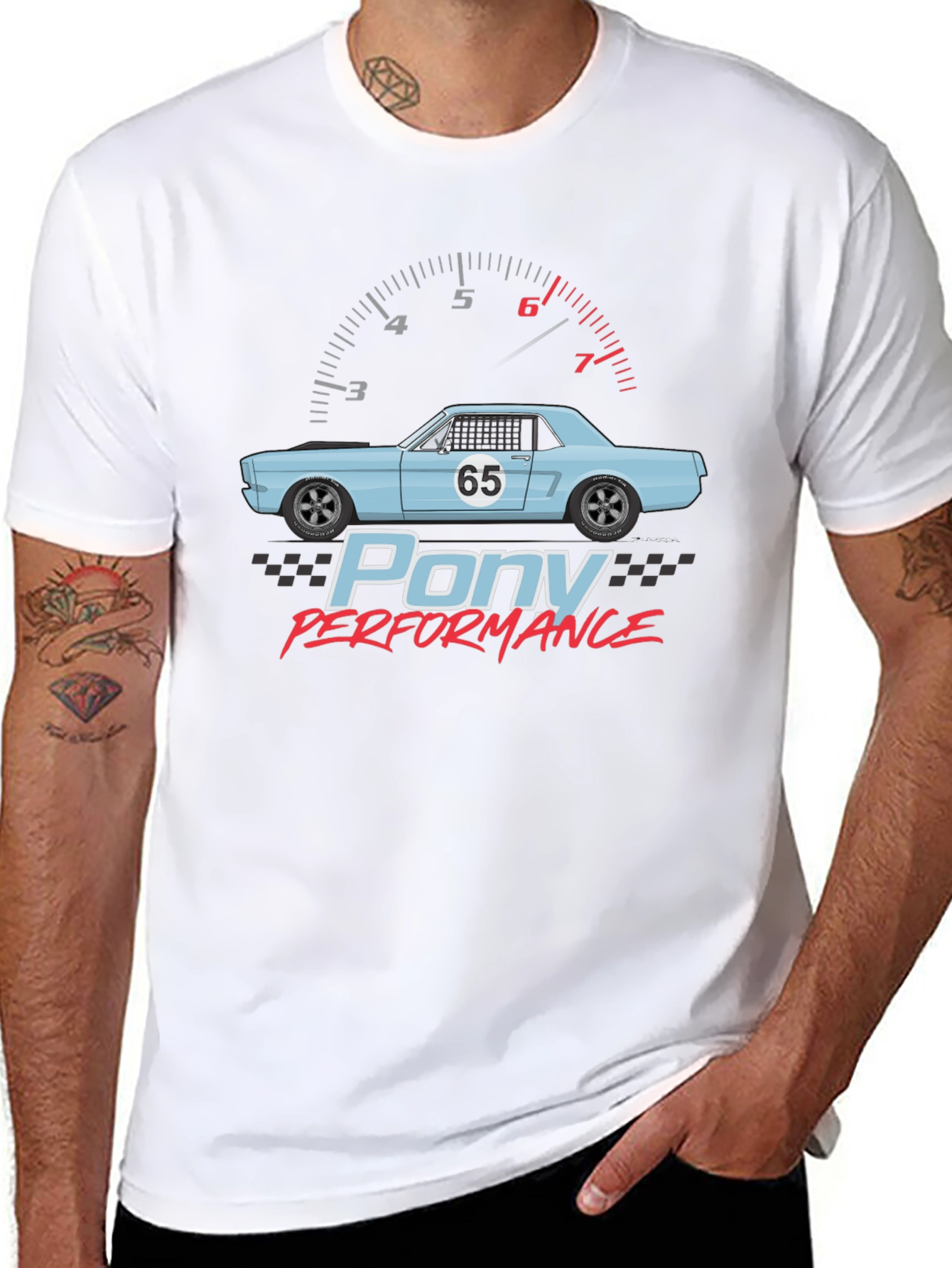 Pony Performance Car Graphic T-Shirt