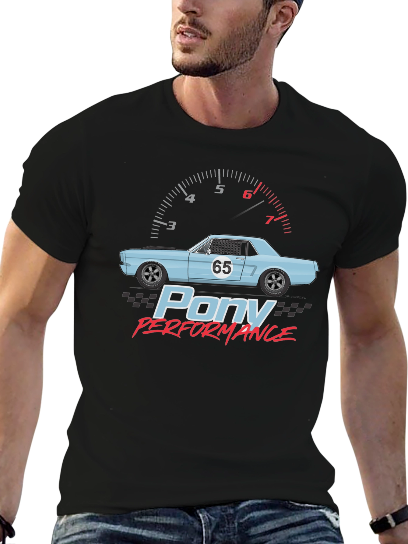 Pony Performance Car Graphic T-Shirt