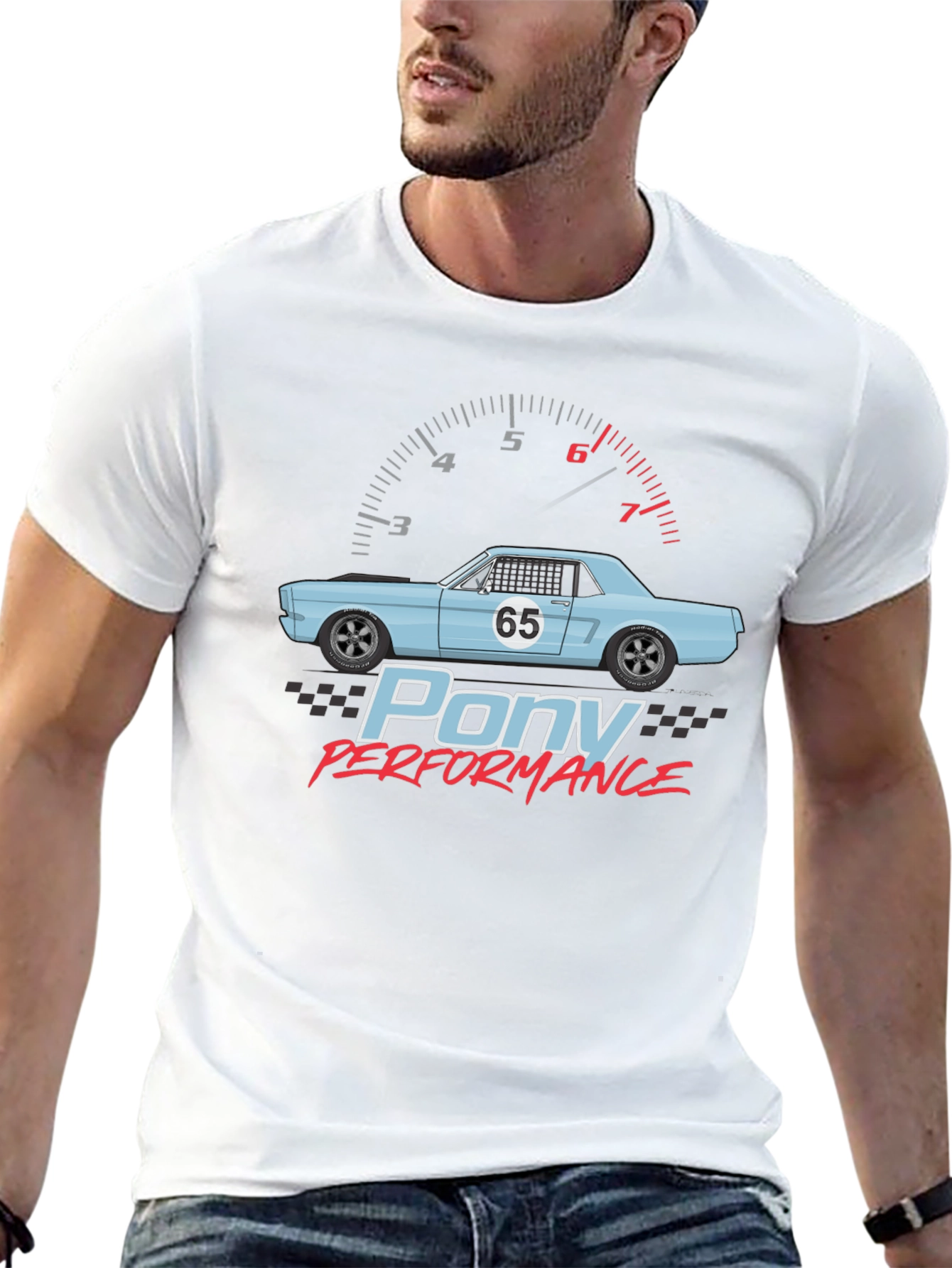 Pony Performance Car Graphic T-Shirt