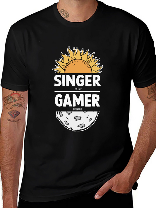 Singer By Day Gamer By Night Graphic Tee