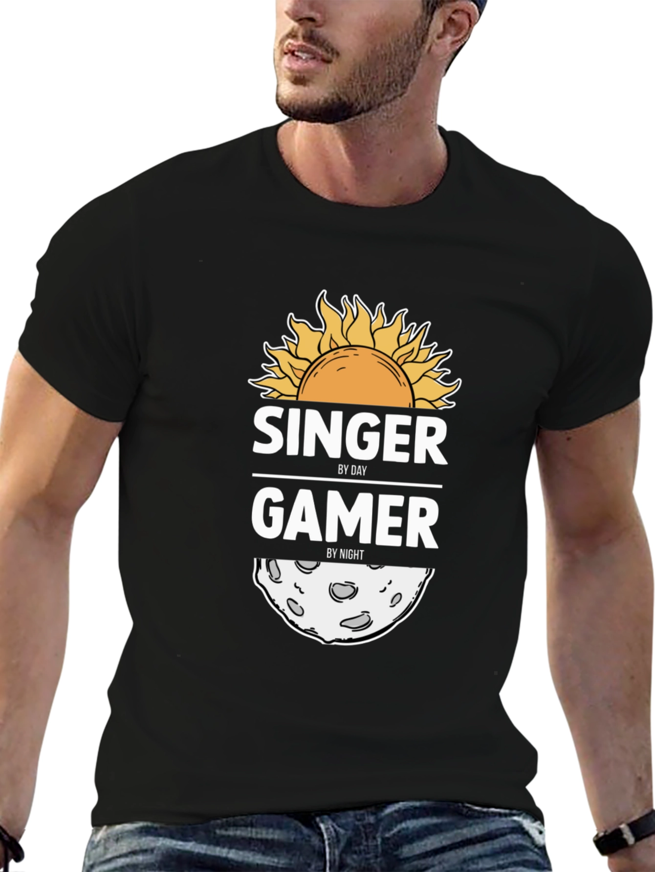 Singer By Day Gamer By Night Graphic Tee