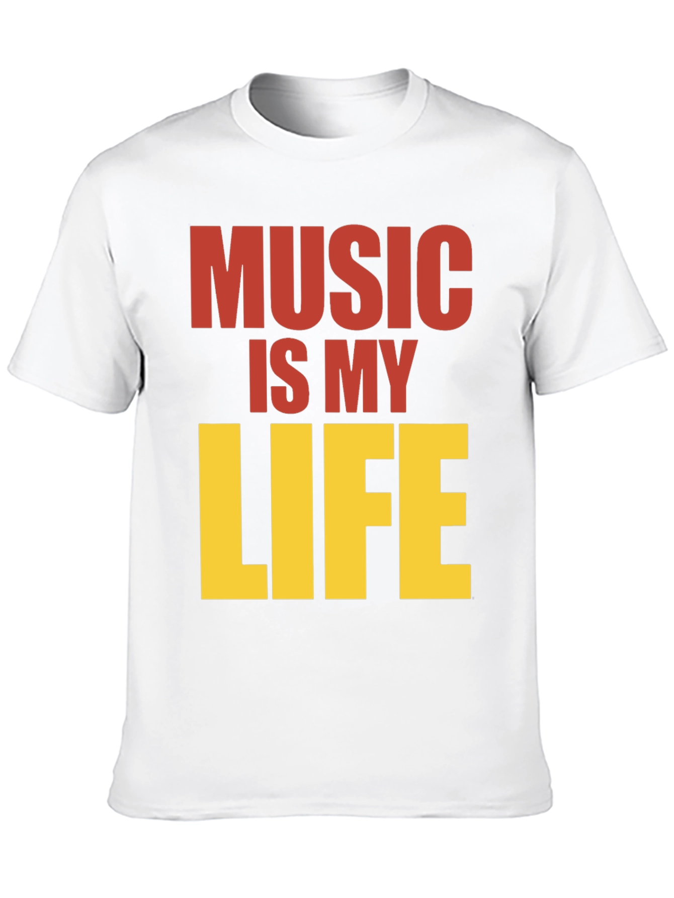 Music is My Life Graphic Tee - Black