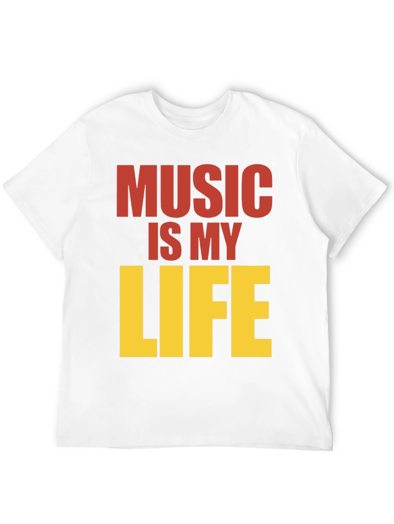Music is My Life Graphic Tee - Black
