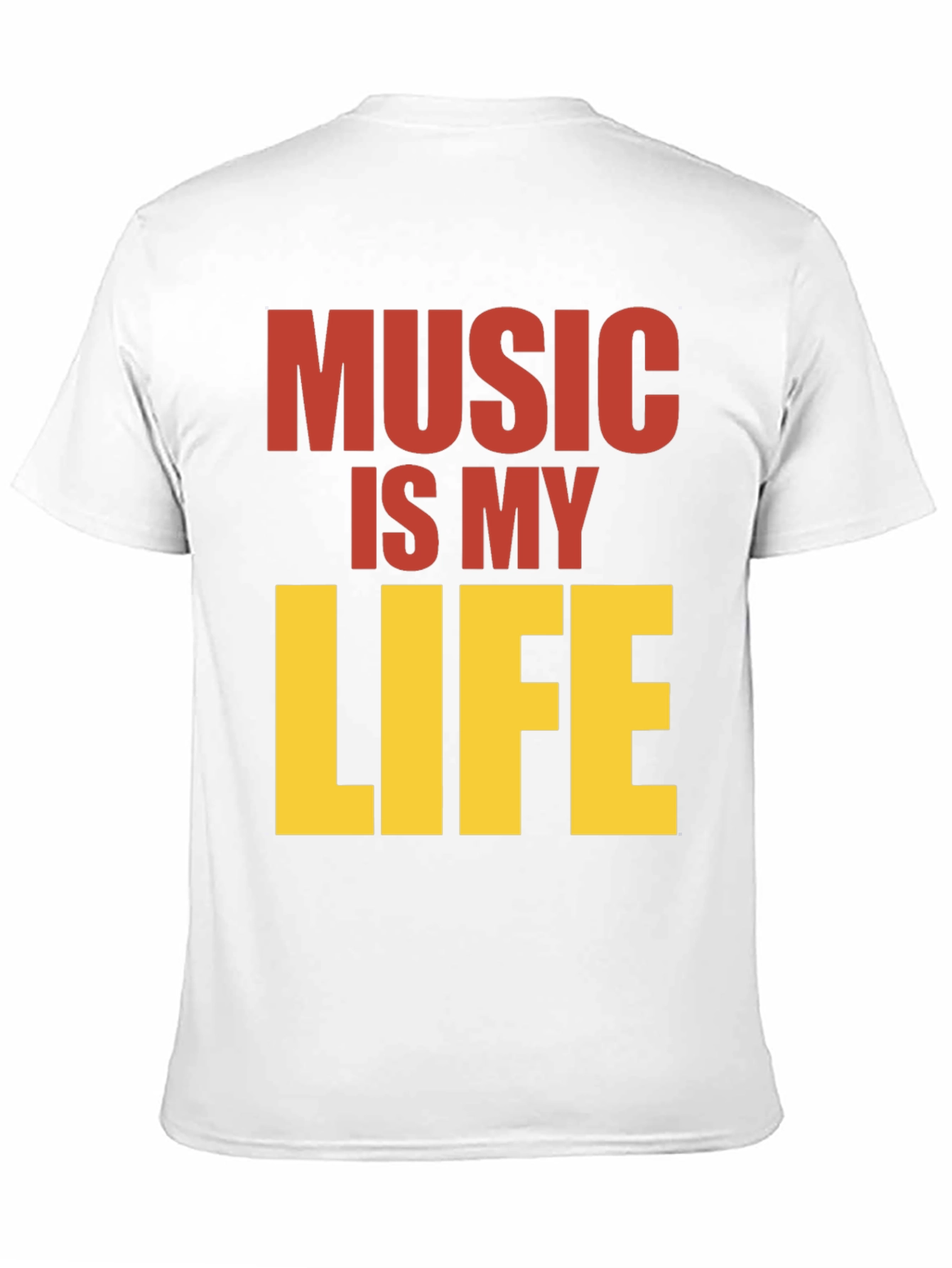 Music is My Life Graphic Tee - Black