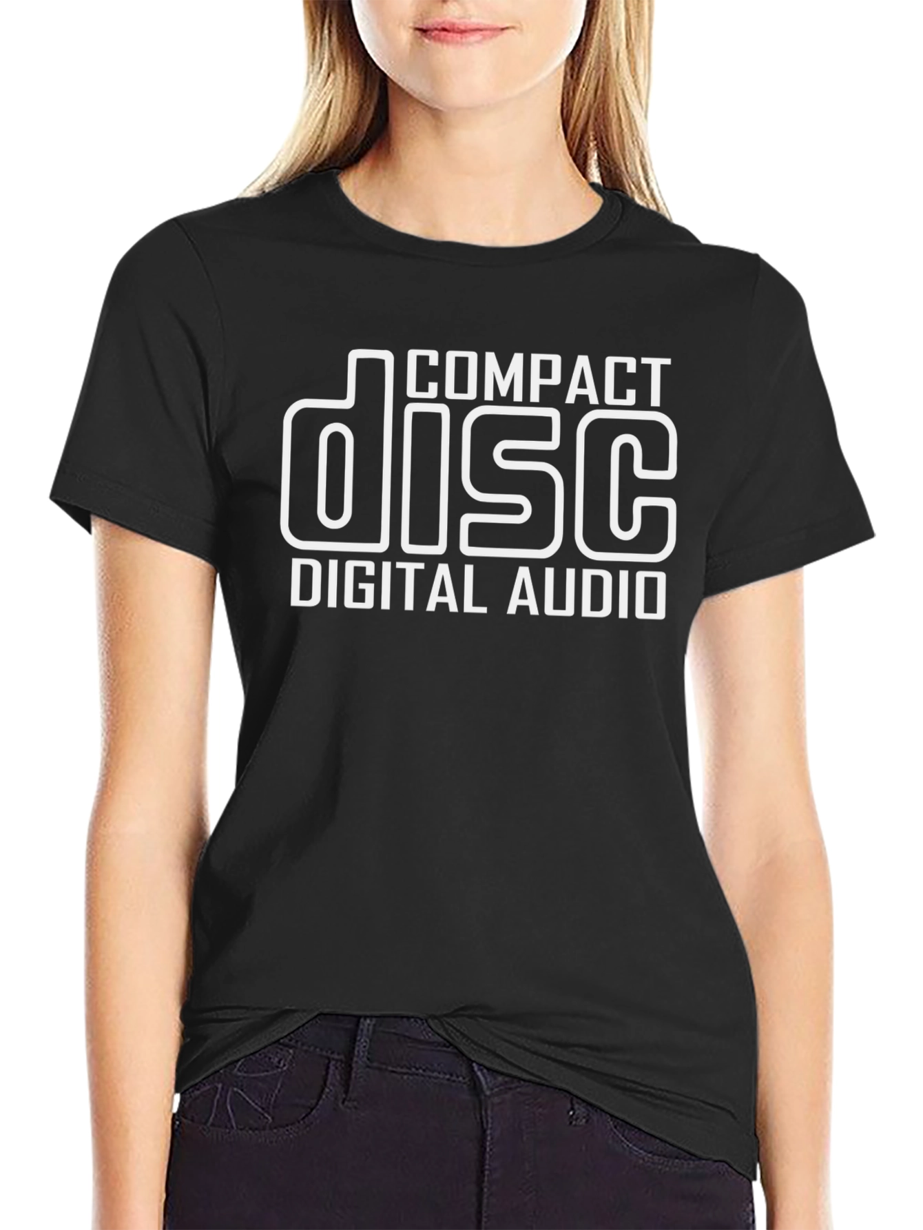 Compact Disc Digital Audio Black T-Shirt