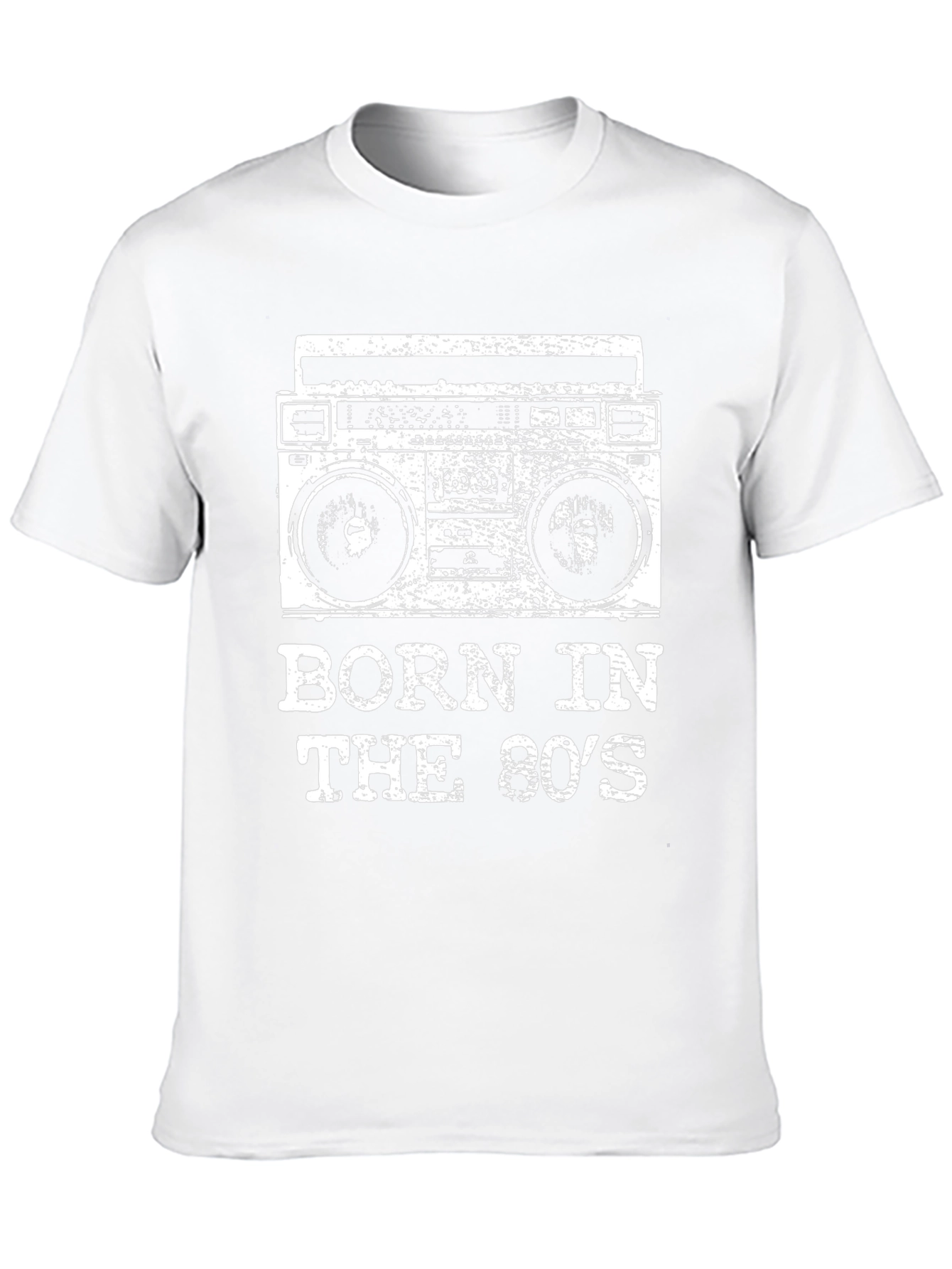 Born in the 80s Retro Boombox T-Shirt