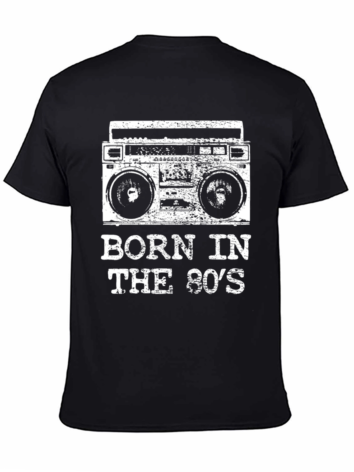 Born in the 80s Retro Boombox T-Shirt