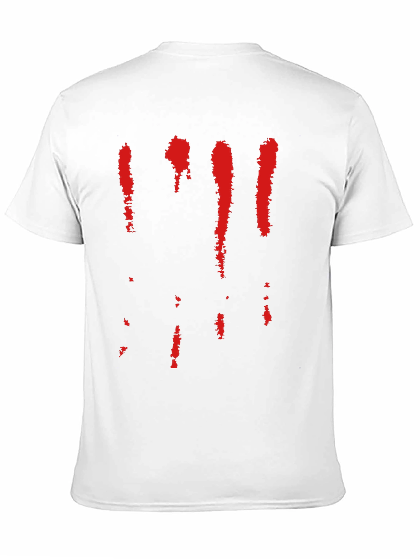 Bloody Stripe Graphic Tee - Mens Black Cotton T-Shirt
