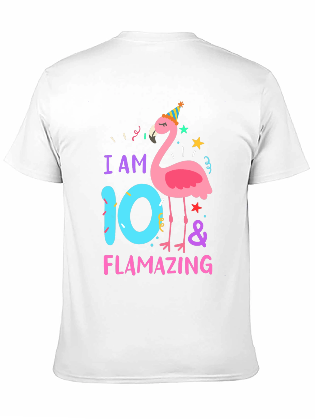 Flamazing 10th Birthday T-Shirt - Flamingo Party