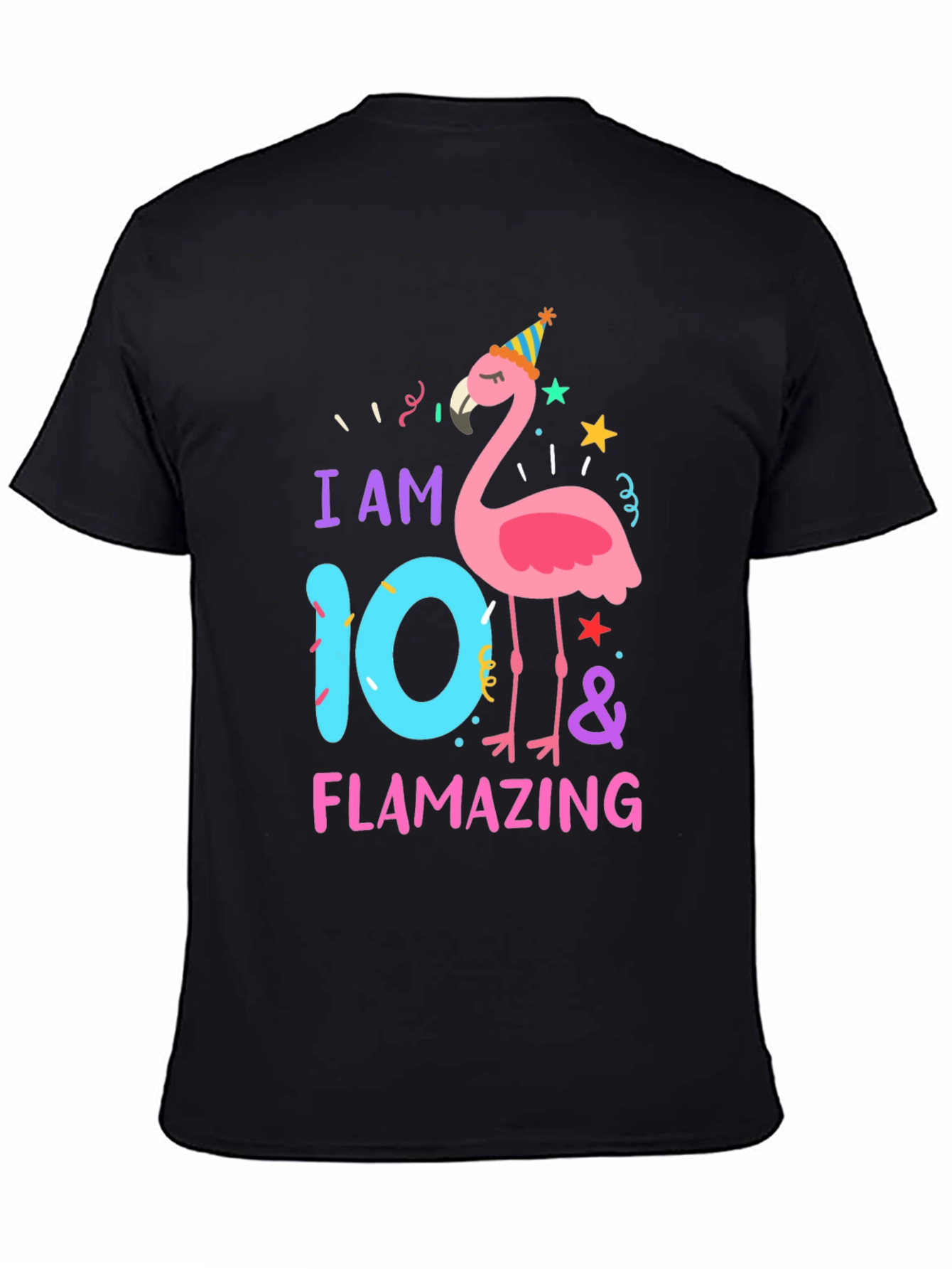 Flamazing 10th Birthday T-Shirt - Flamingo Party