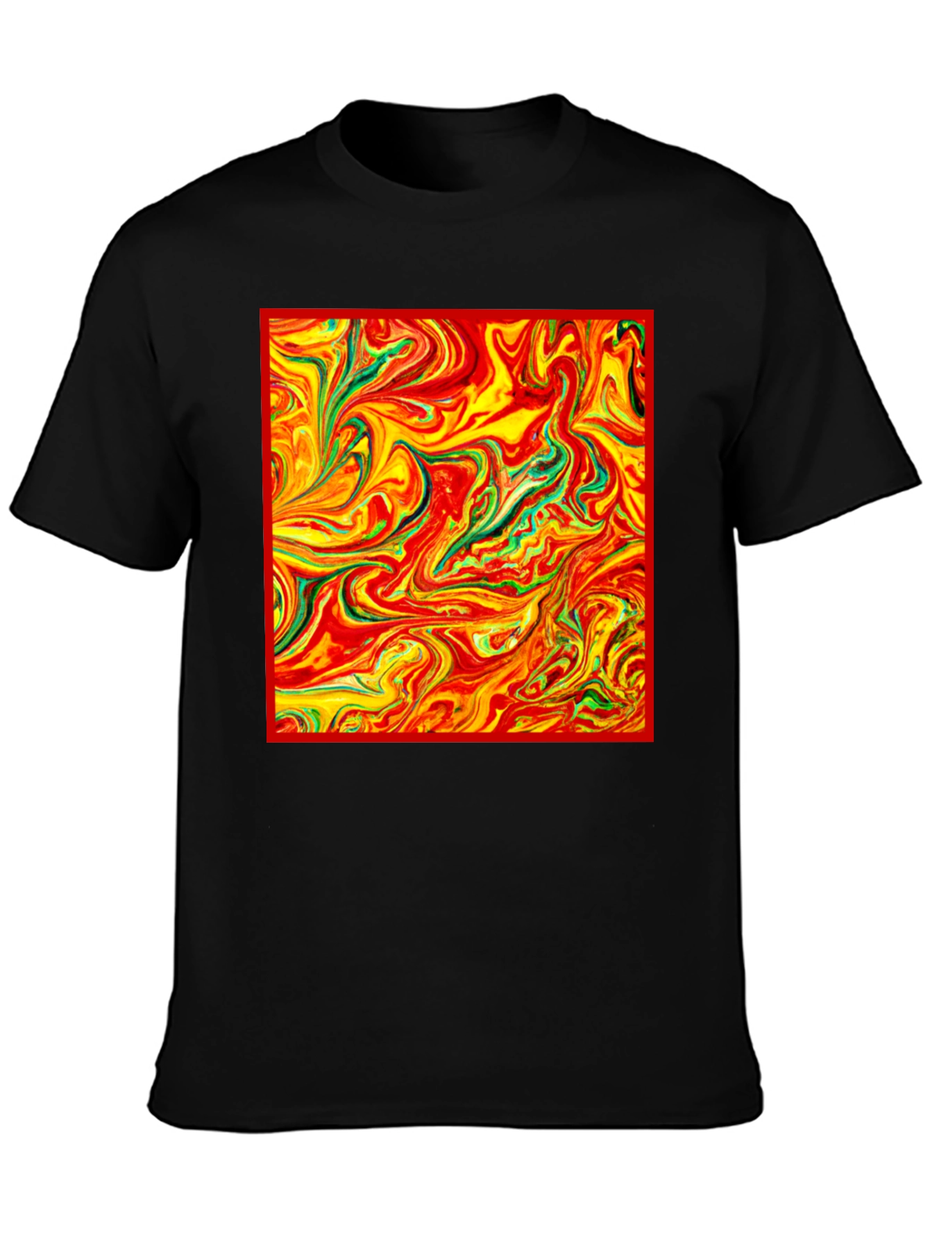 Abstract Swirl Tee - Vivid Artistic Print
