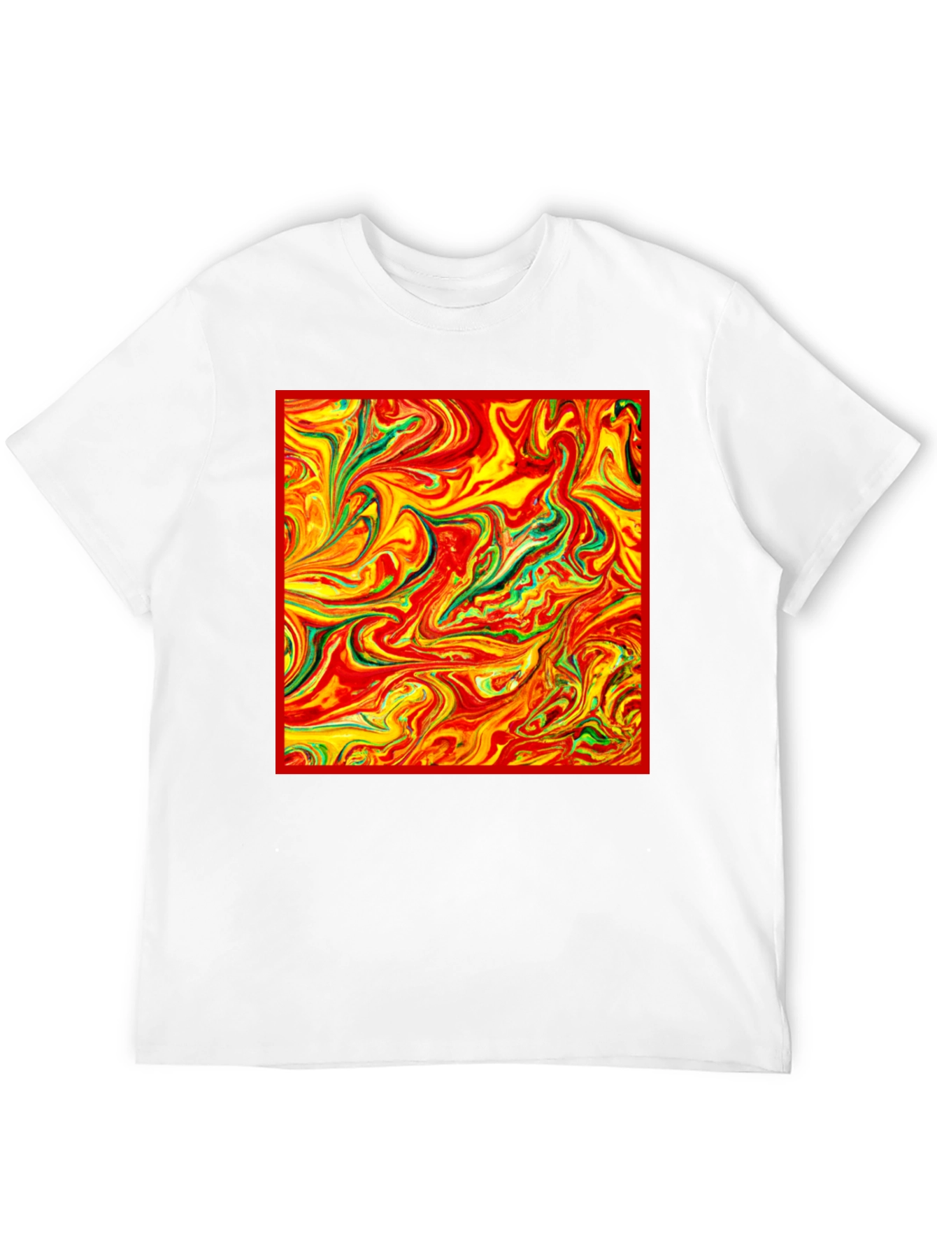 Abstract Swirl Tee - Vivid Artistic Print