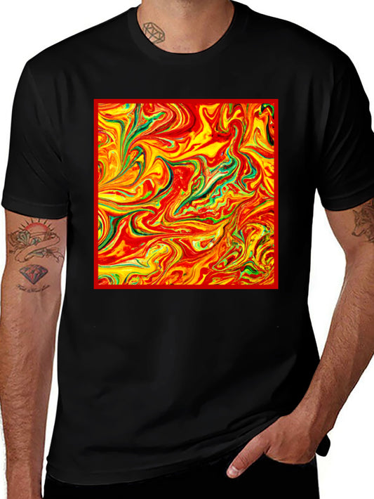 Abstract Swirl Tee - Vivid Artistic Print