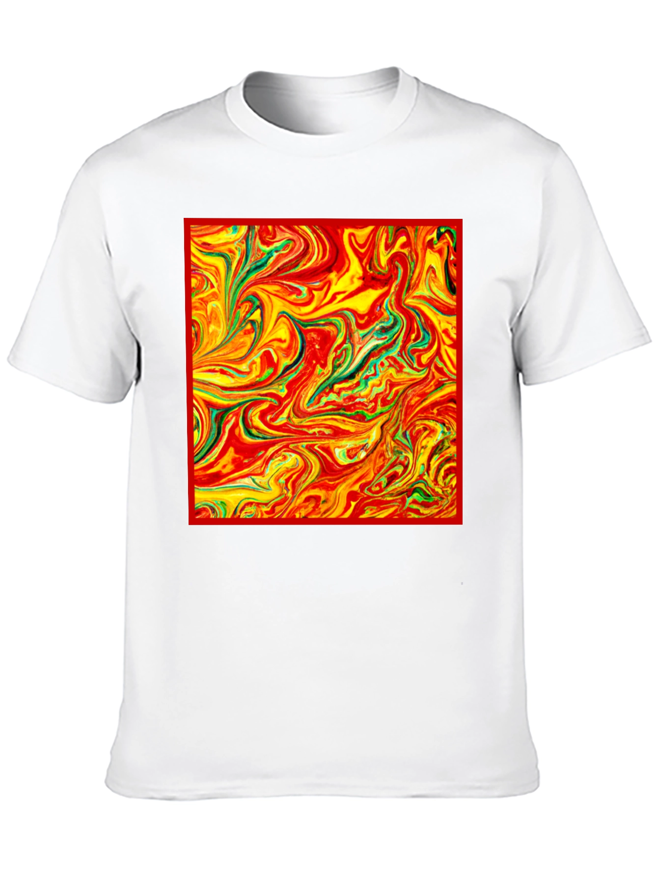 Abstract Swirl Tee - Vivid Artistic Print