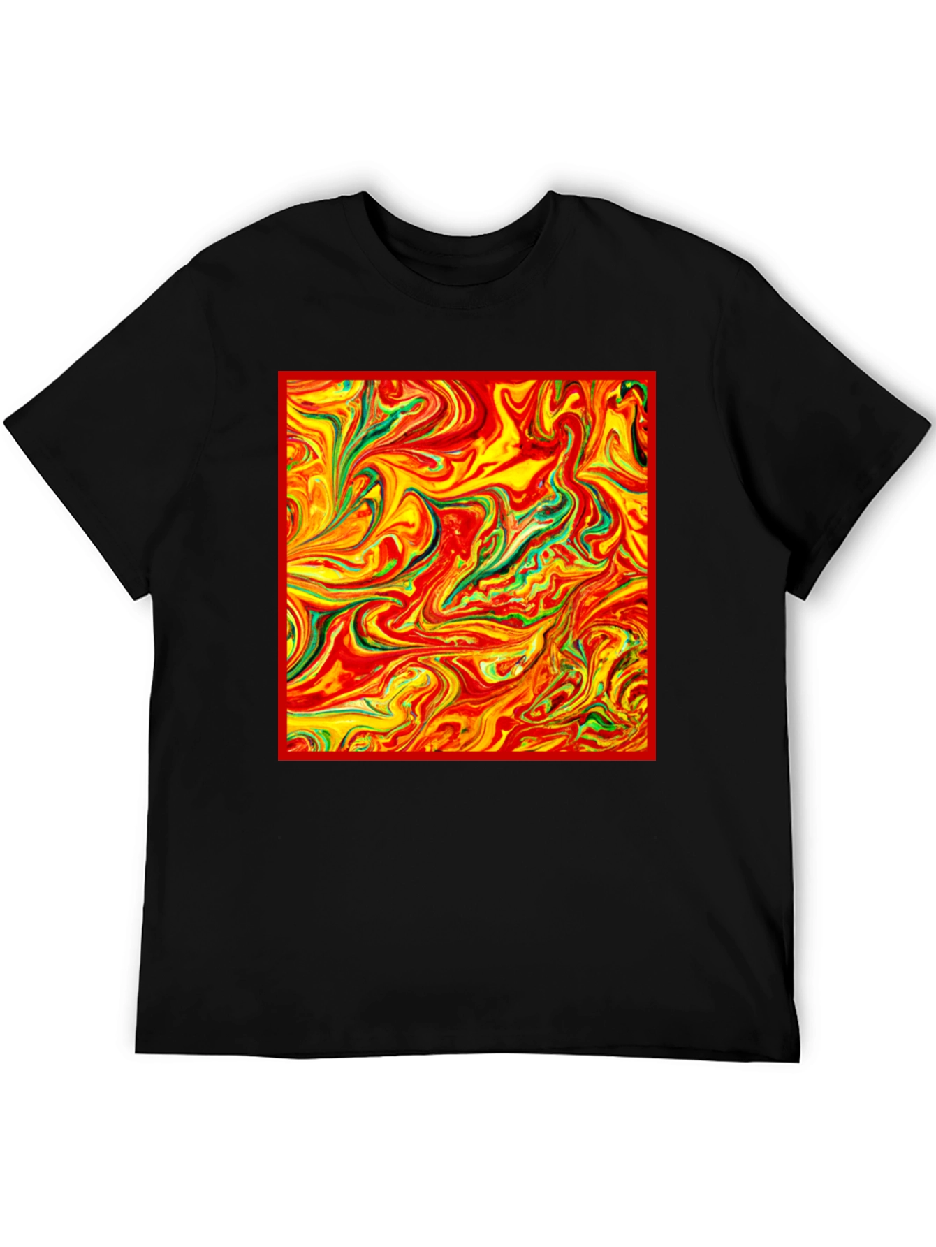 Abstract Swirl Tee - Vivid Artistic Print