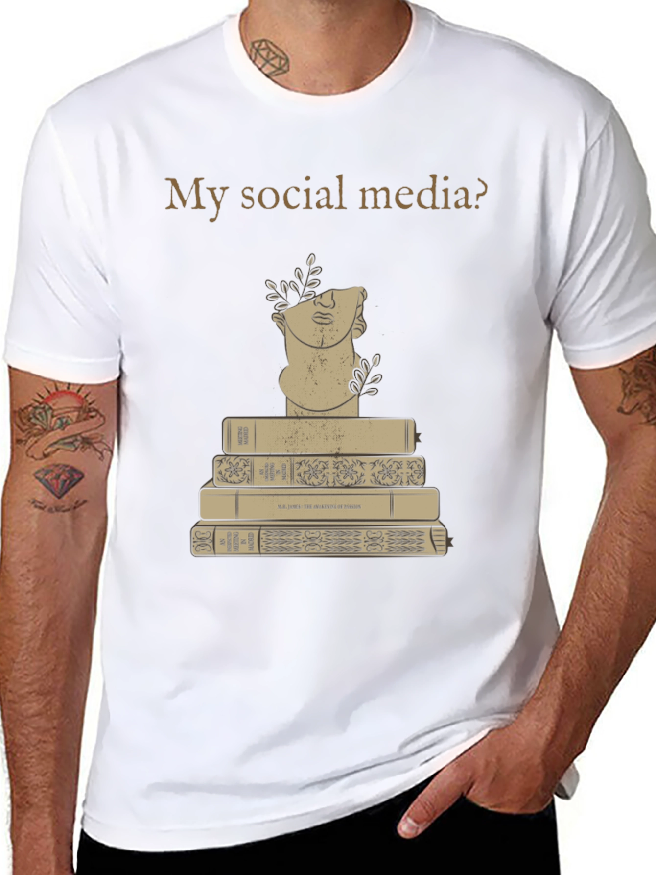 My Social Media? Books & Bust Tee