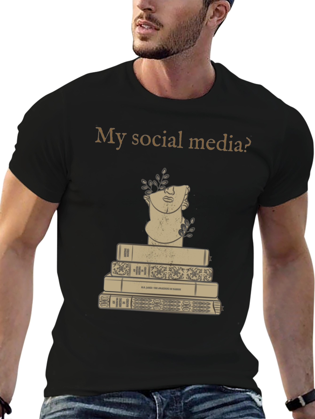 My Social Media? Books & Bust Tee