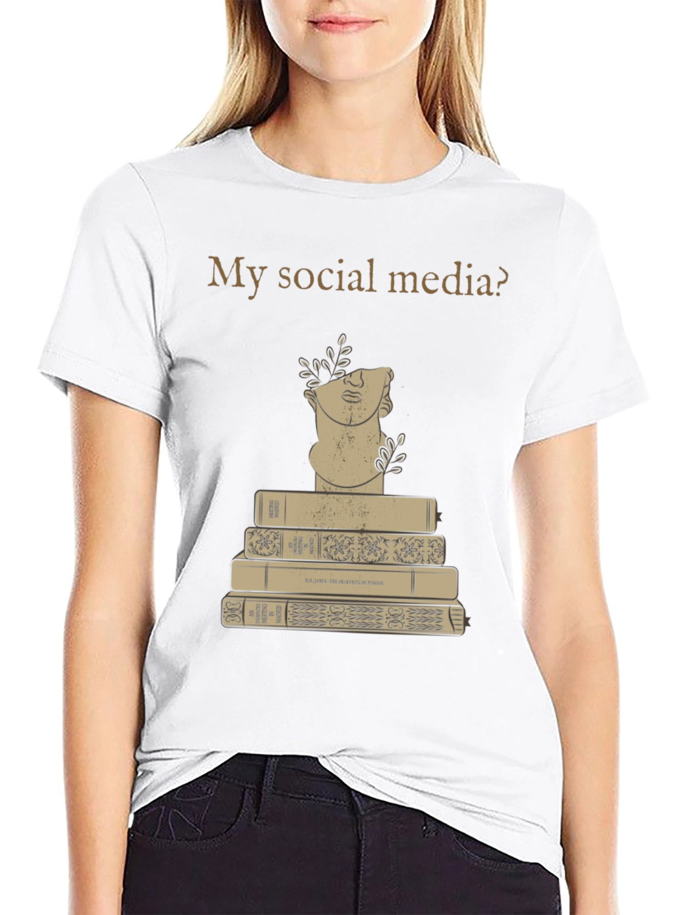 My Social Media? Books & Bust Tee