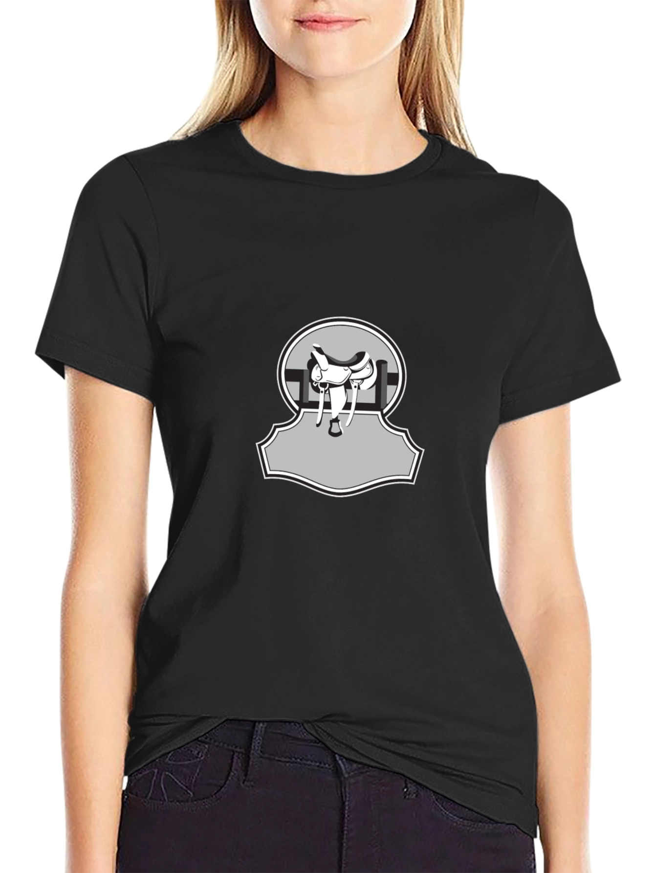 Saddle Graphic Tee - Equestrian Style