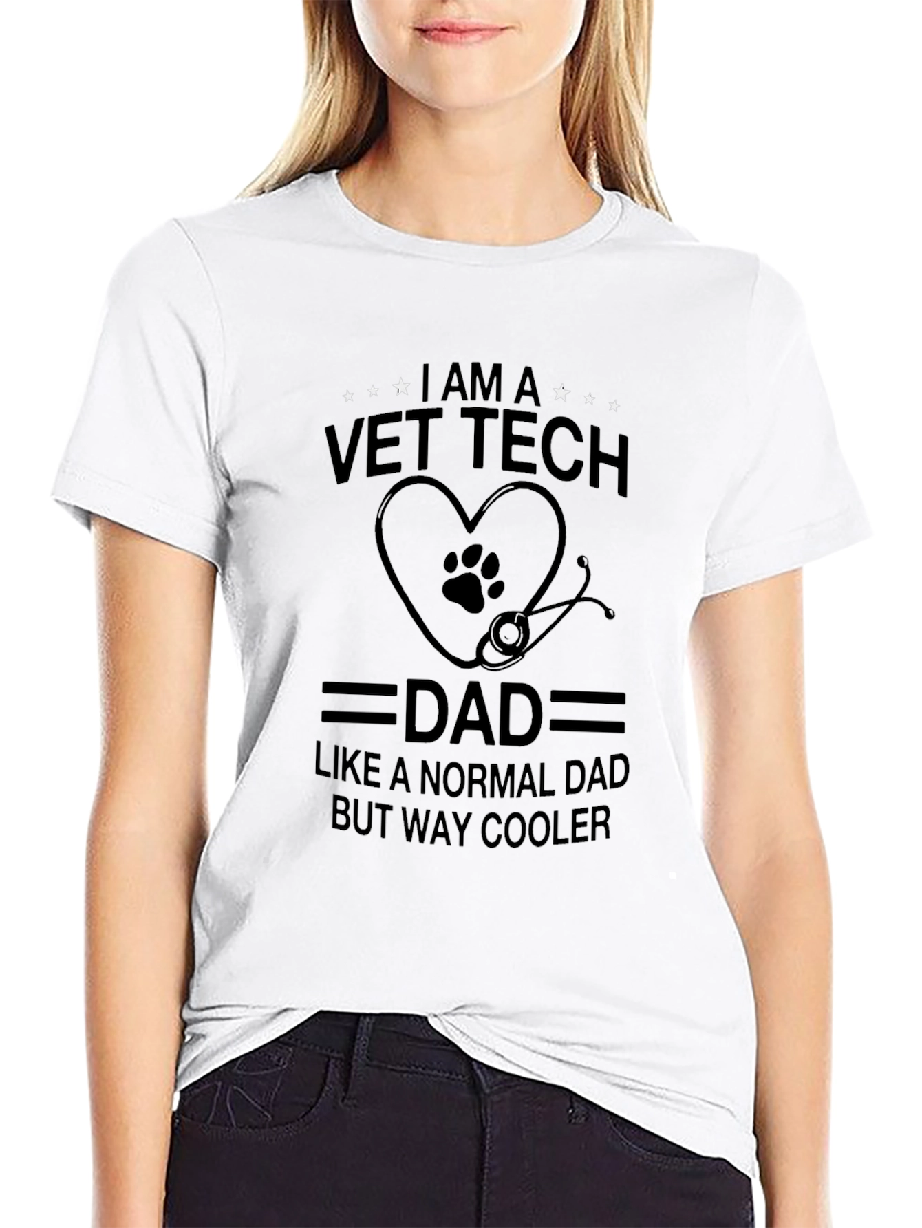 Vet Tech Dad T-Shirt - Way Cooler Dad