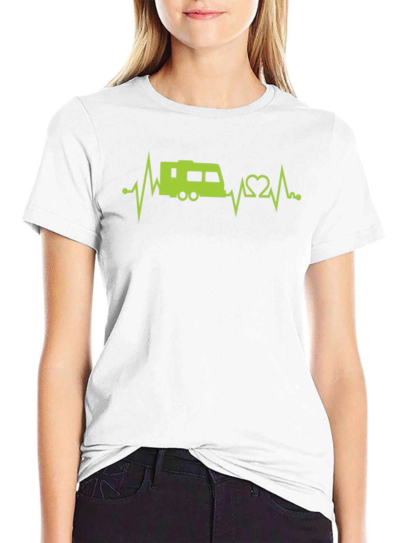 RV Heartbeat T-Shirt - Camping Lover Tee
