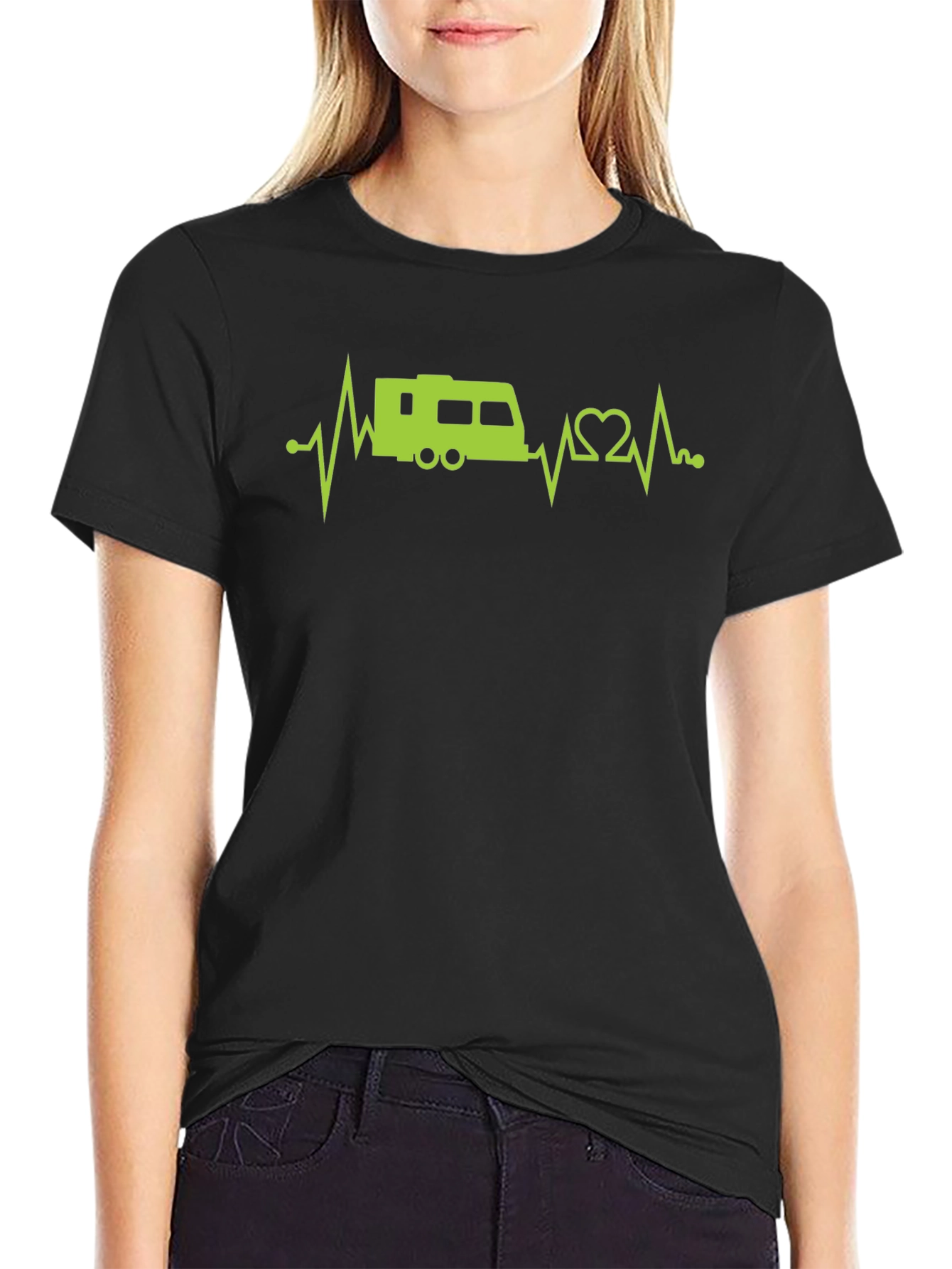 RV Heartbeat T-Shirt - Camping Lover Tee