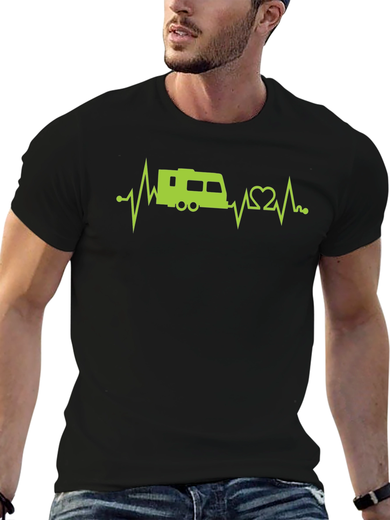 RV Heartbeat T-Shirt - Camping Lover Tee