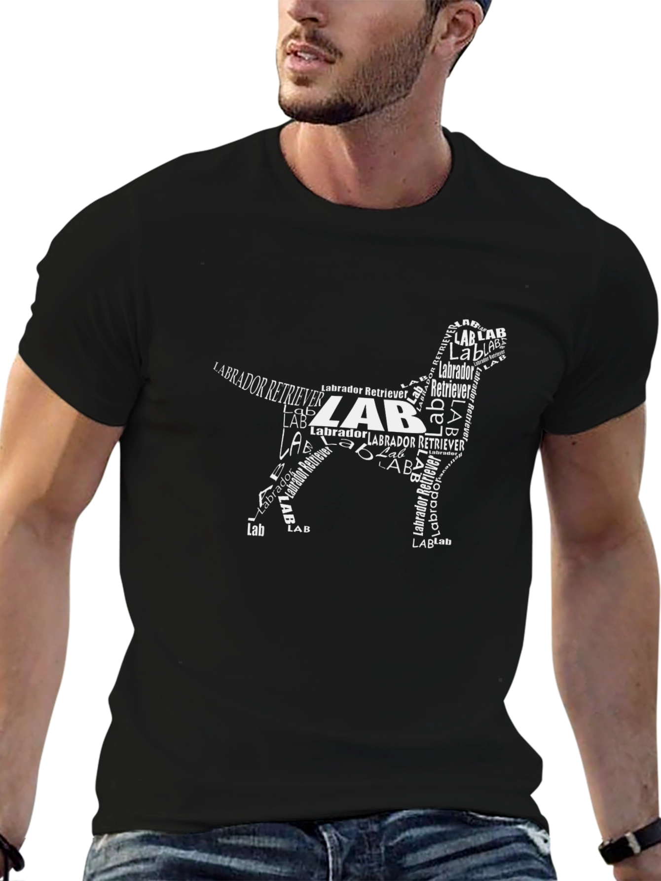 Labrador Retriever Word Art T-Shirt