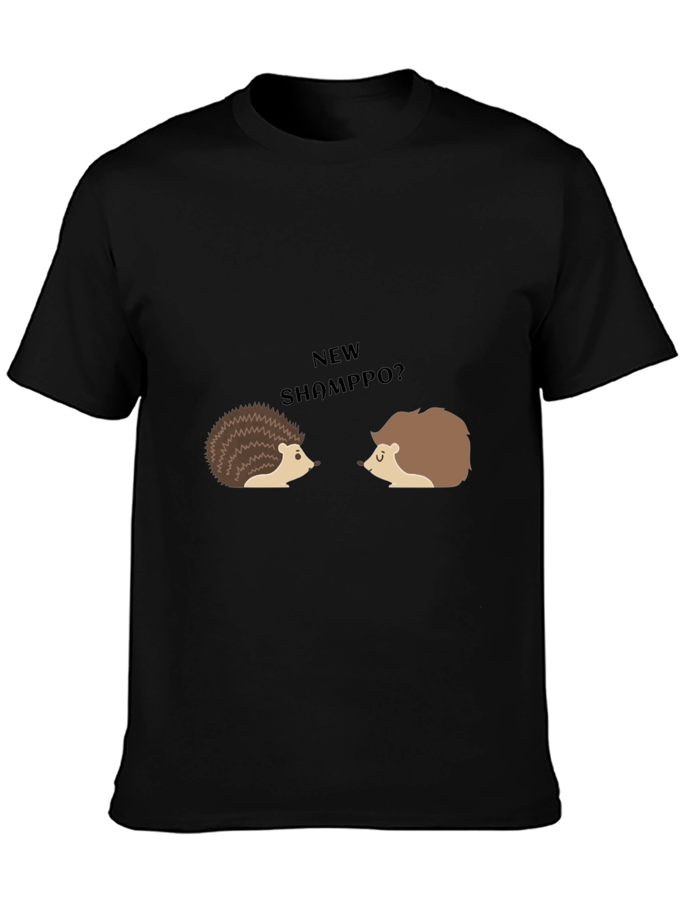 Funny Hedgehog T-Shirt - New ShampPO?