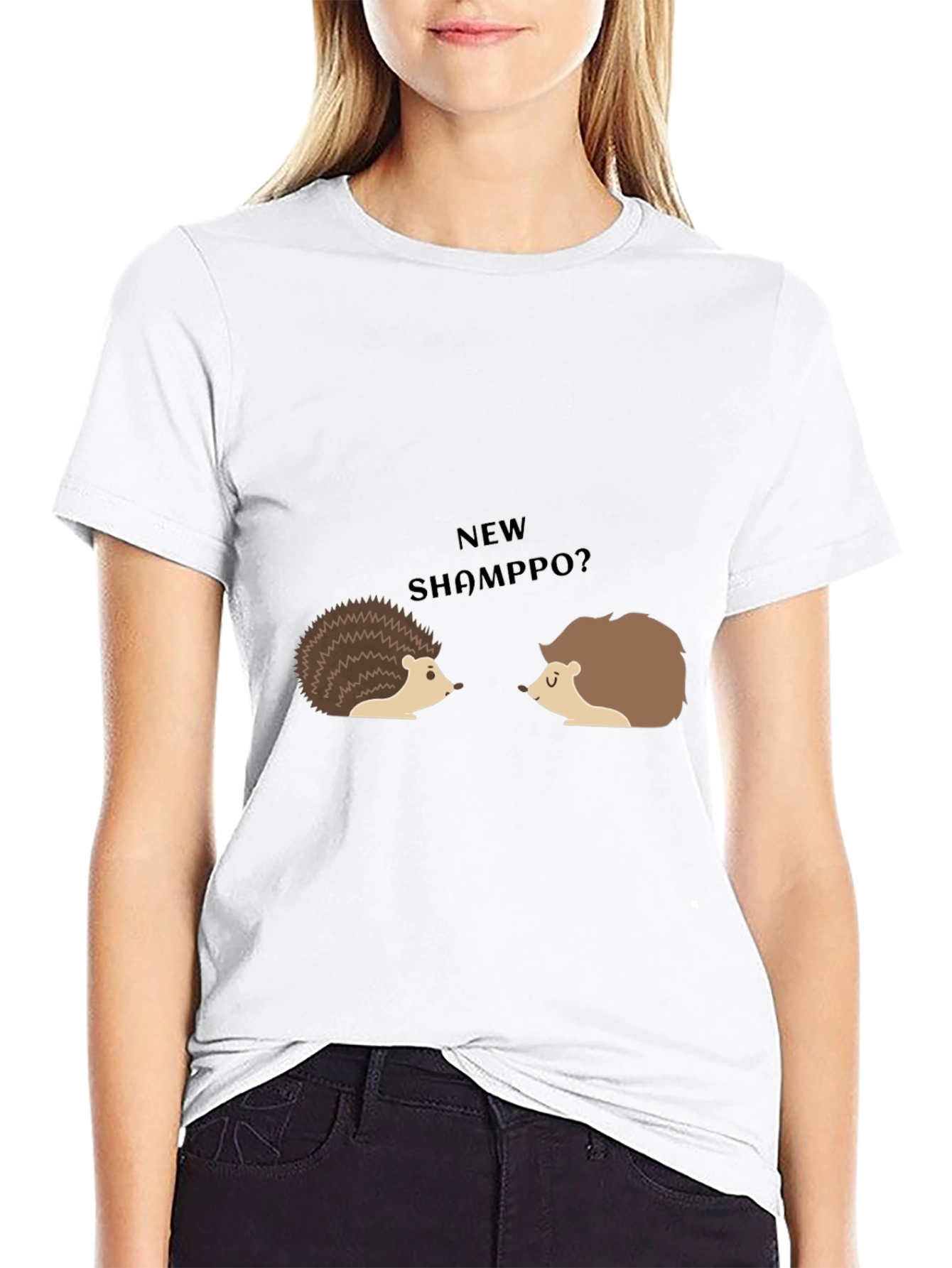 Funny Hedgehog T-Shirt - New ShampPO?