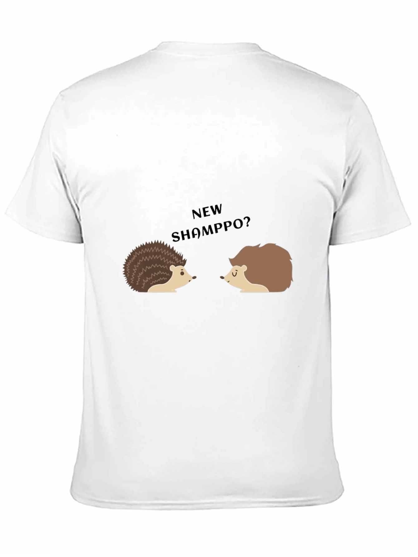 Funny Hedgehog T-Shirt - New ShampPO?