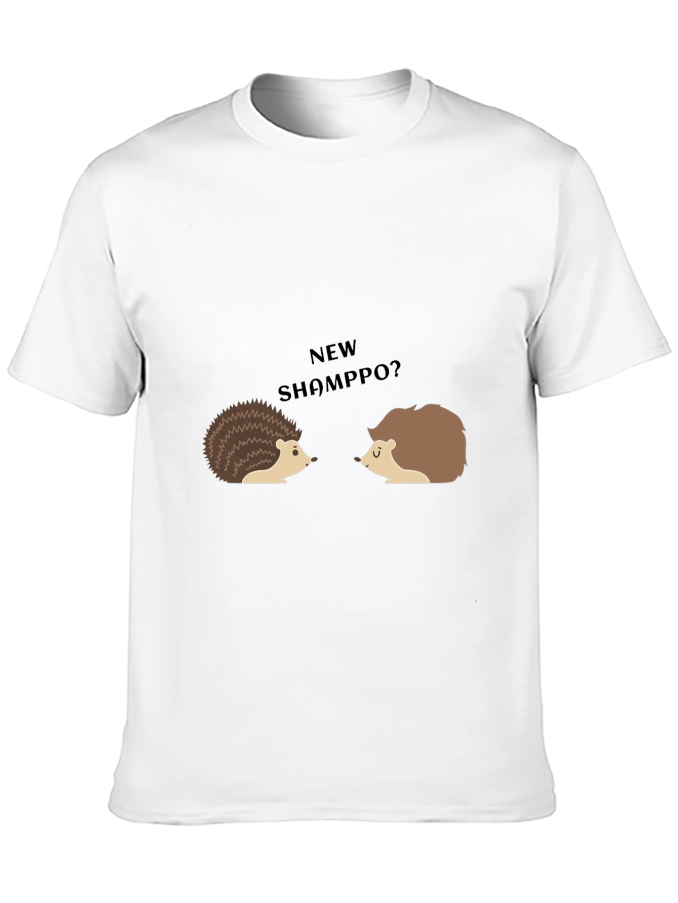 Funny Hedgehog T-Shirt - New ShampPO?