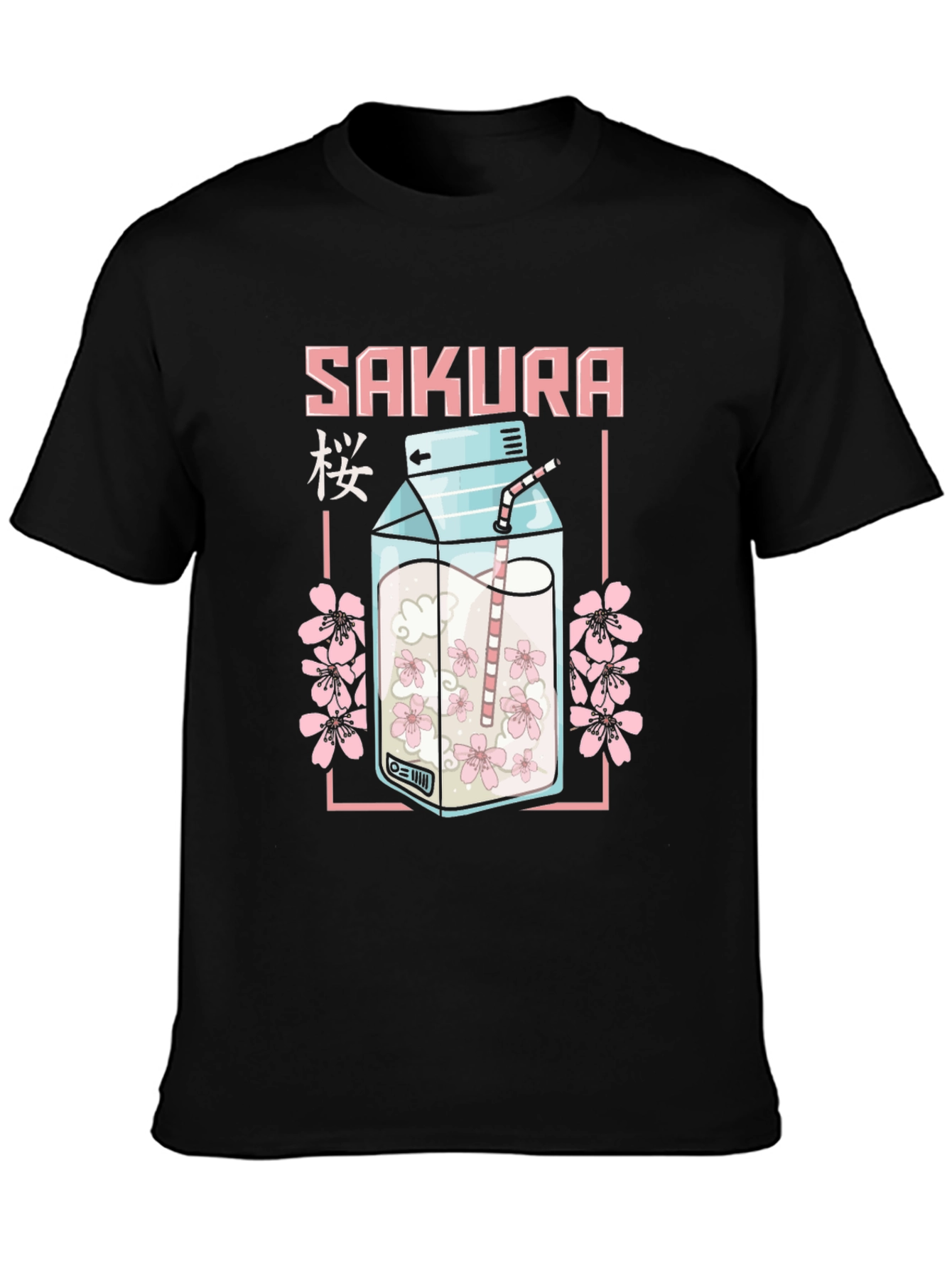 Sakura Milk Carton T-Shirt - Anime Style