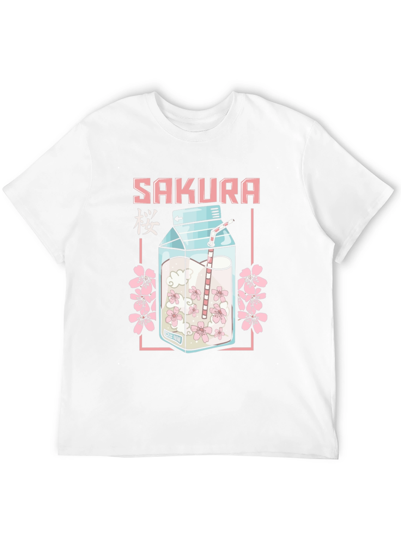 Sakura Milk Carton T-Shirt - Anime Style