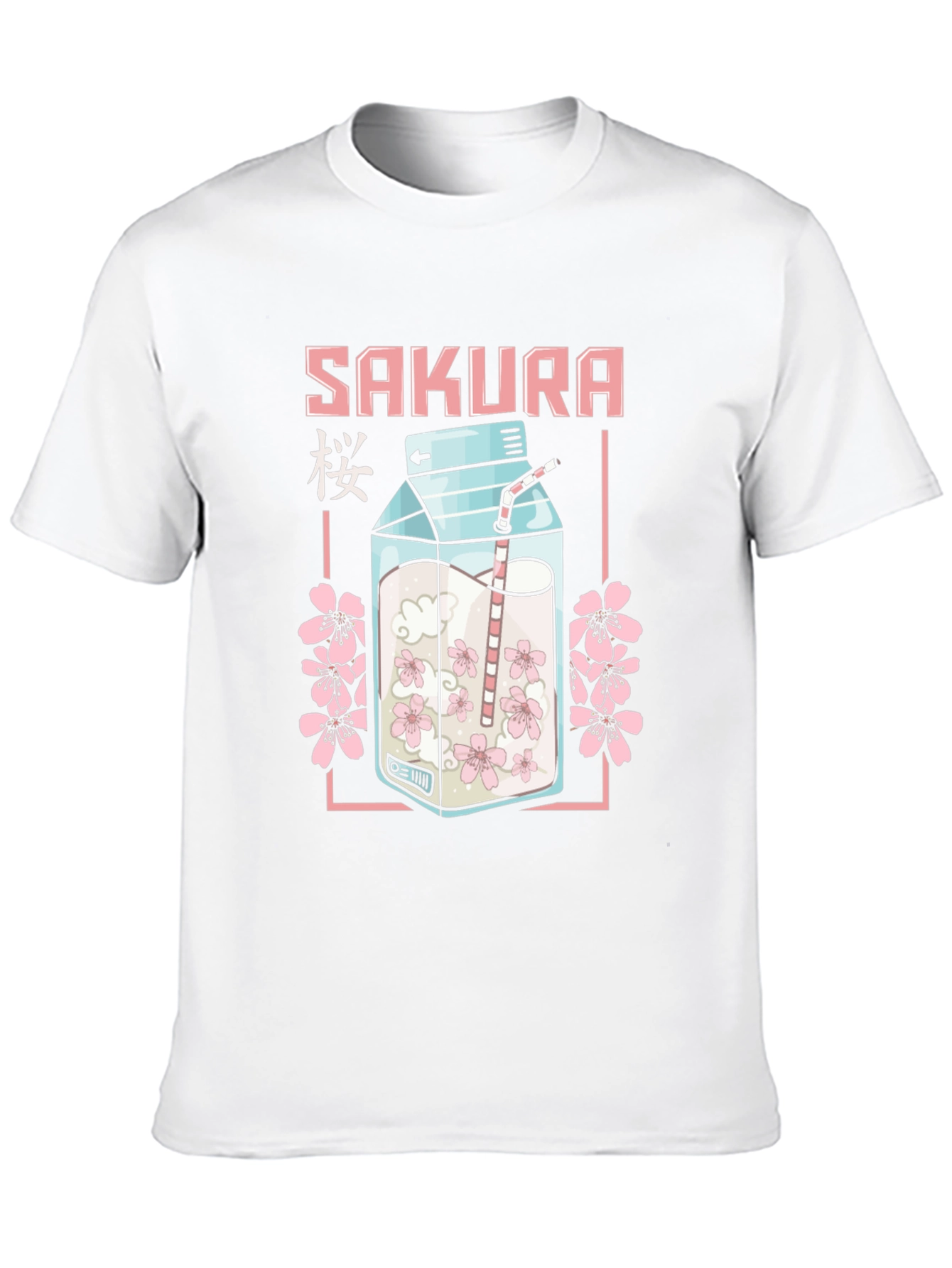 Sakura Milk Carton T-Shirt - Anime Style