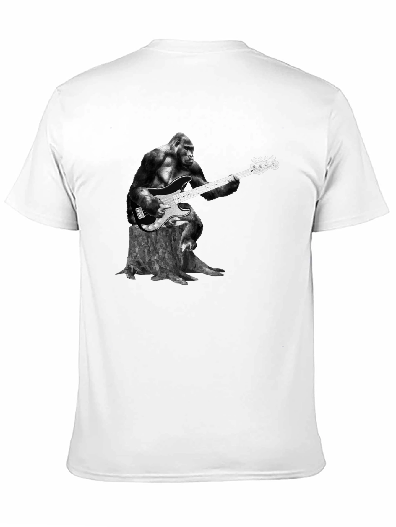 Gorilla Guitarist Graphic Tee - Black T-Shirt