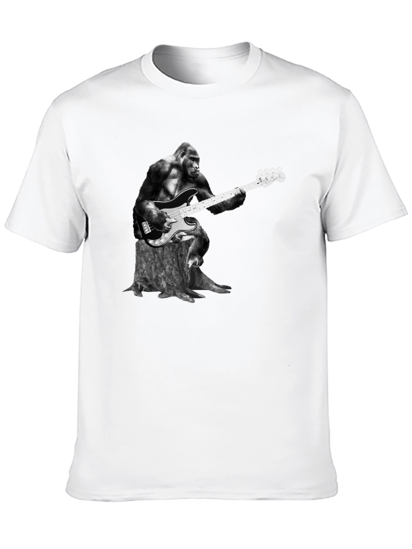 Gorilla Guitarist Graphic Tee - Black T-Shirt