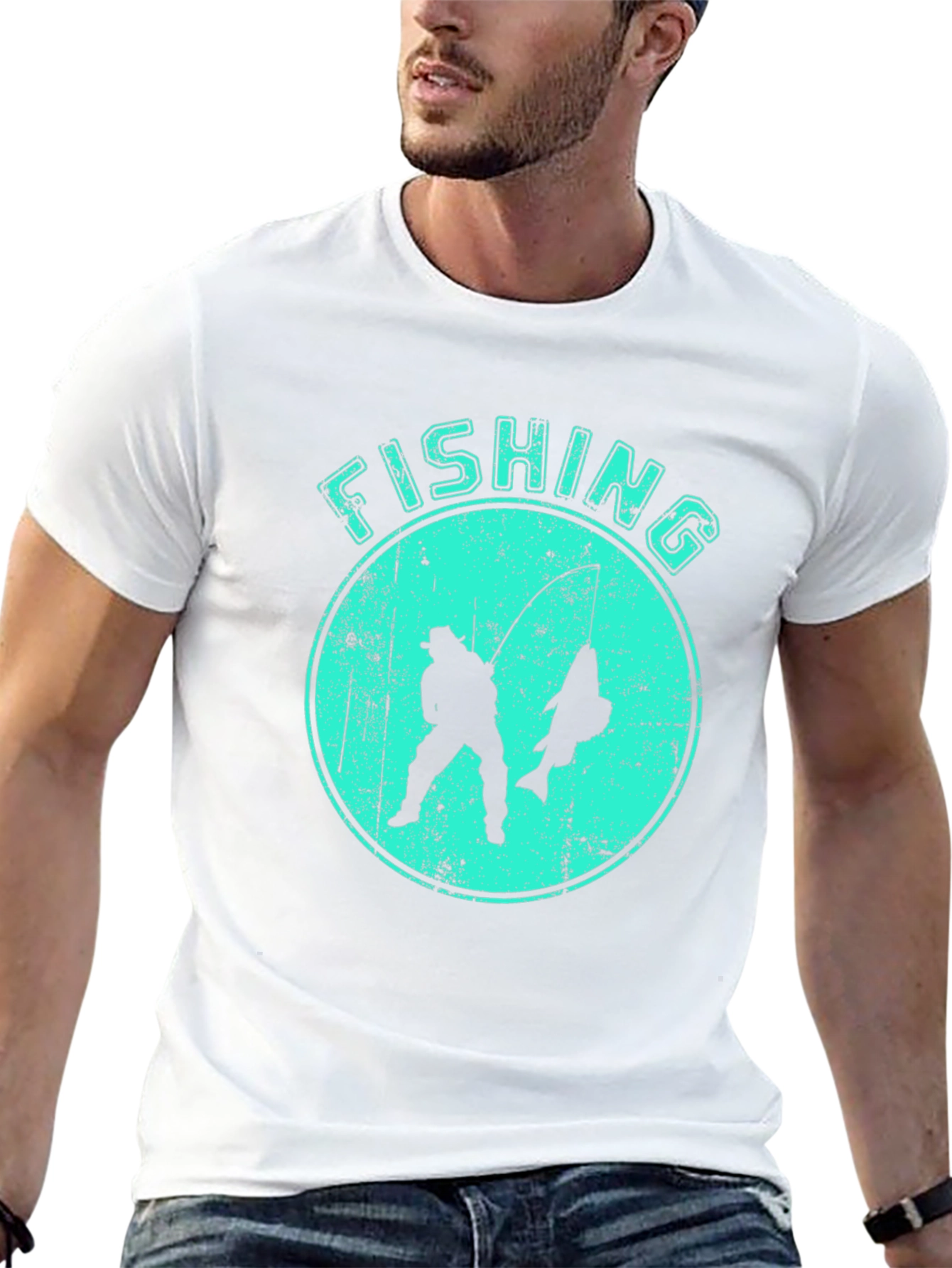 Fishing T-Shirt - Silhouette Design