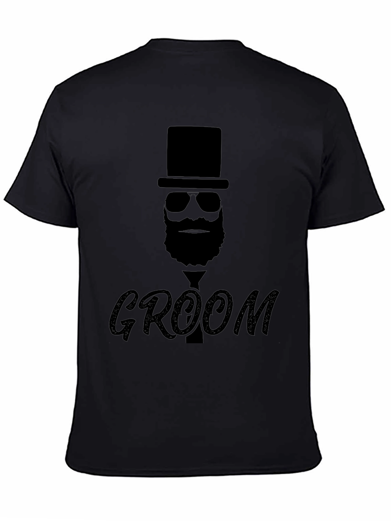 Groom Top Hat Bearded Man T-Shirt
