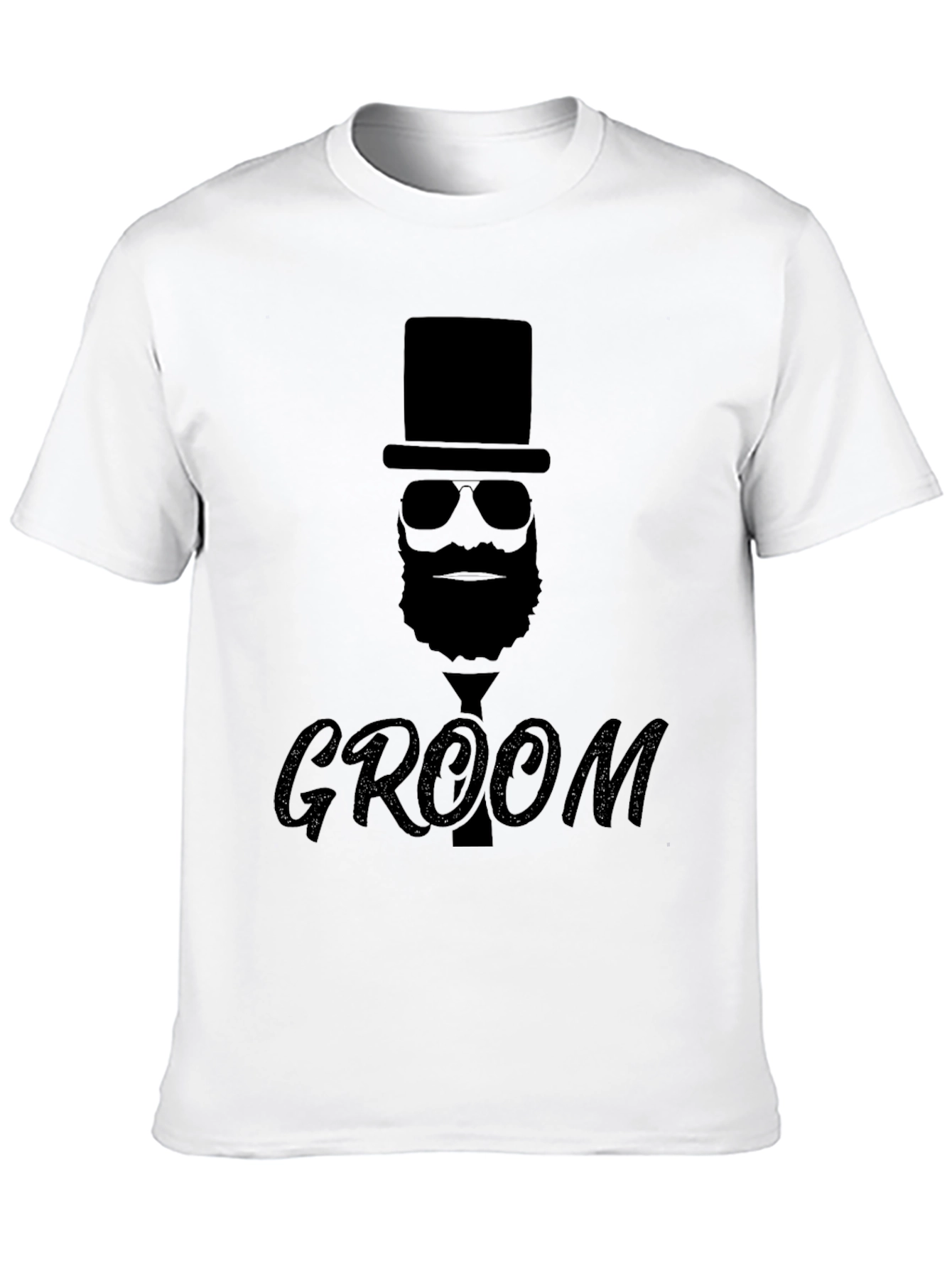 Groom Top Hat Bearded Man T-Shirt