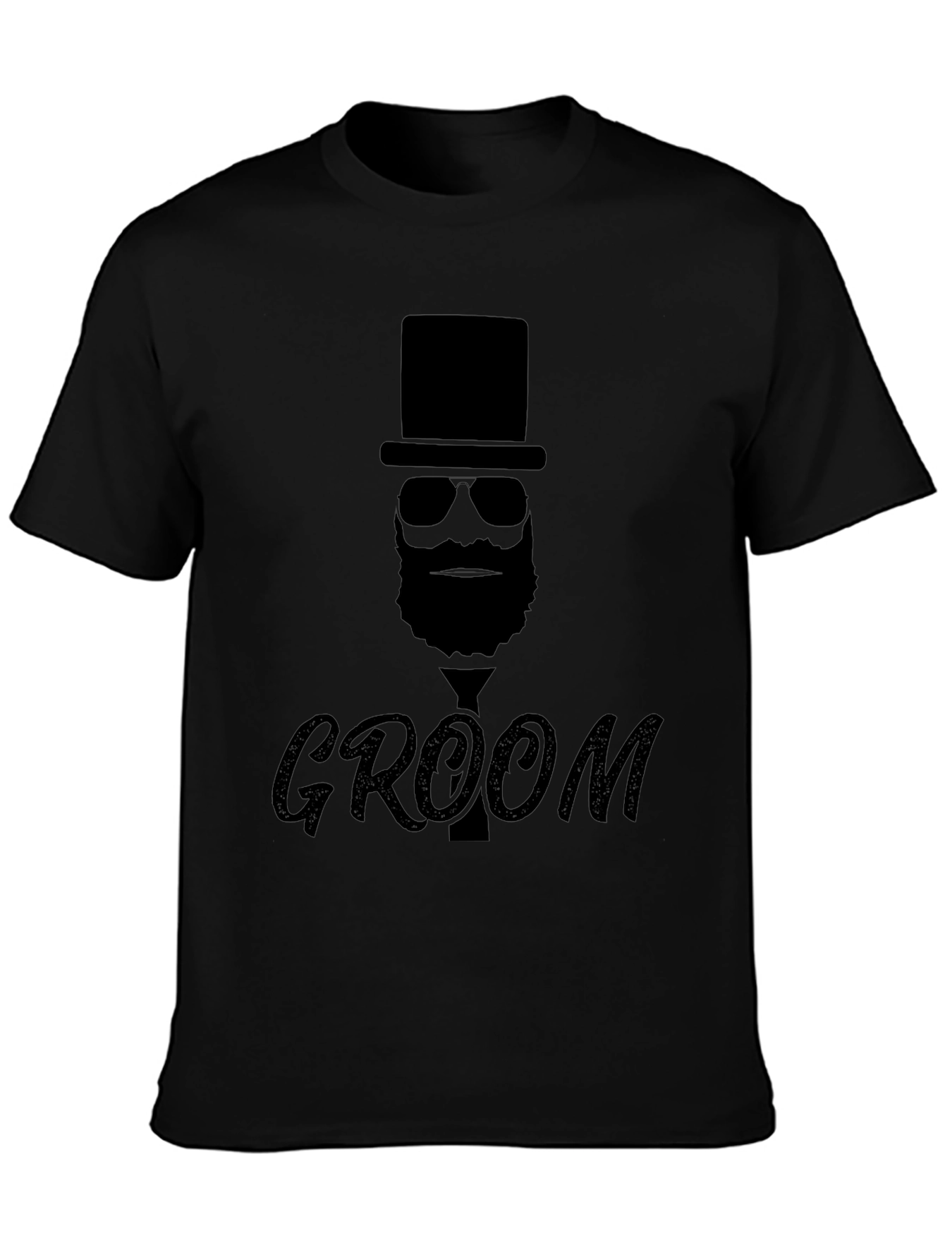Groom Top Hat Bearded Man T-Shirt