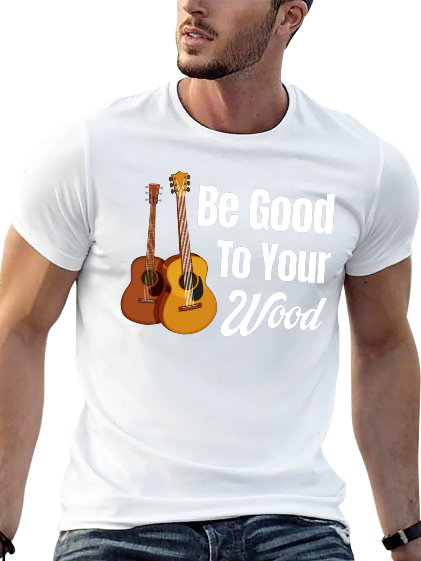 Be Good To Your Wood Guitar Graphic Tee