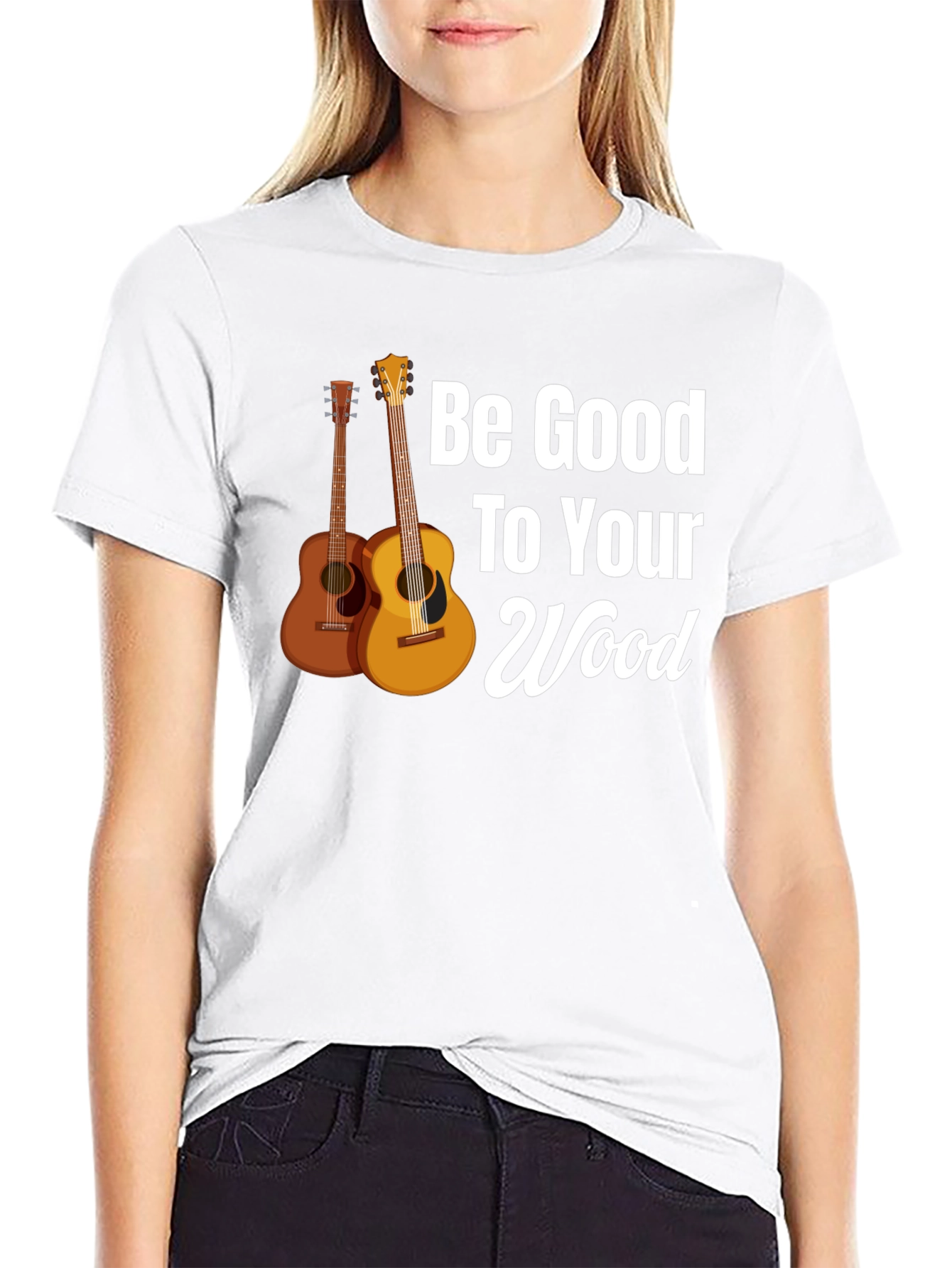 Be Good To Your Wood Guitar Graphic Tee