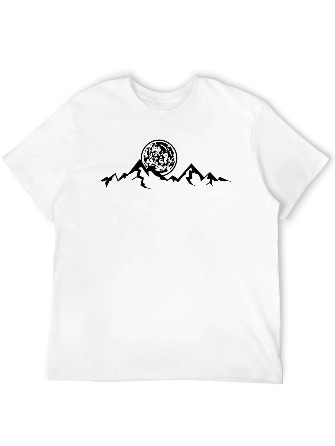 Mountain Moon Graphic Tee - Black