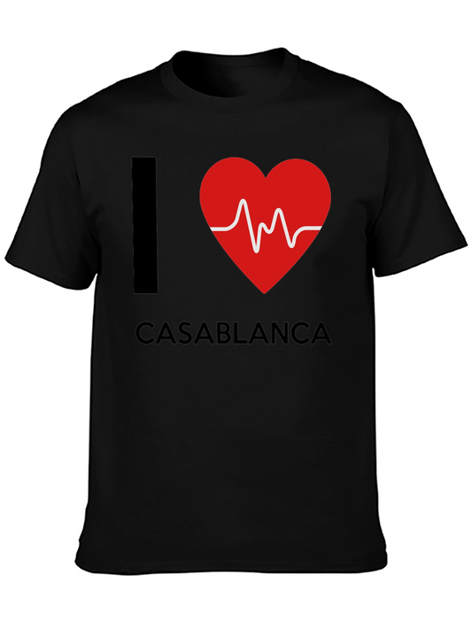 I Heart Casablanca Black T-Shirt