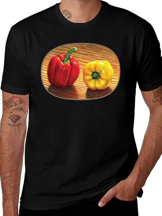 Red & Yellow Pepper Graphic Tee